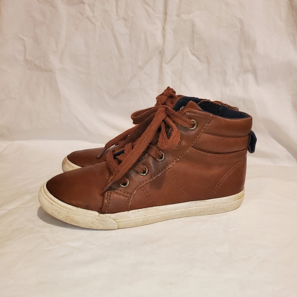 Cat & Jack toddler boys zip up high tops size 11